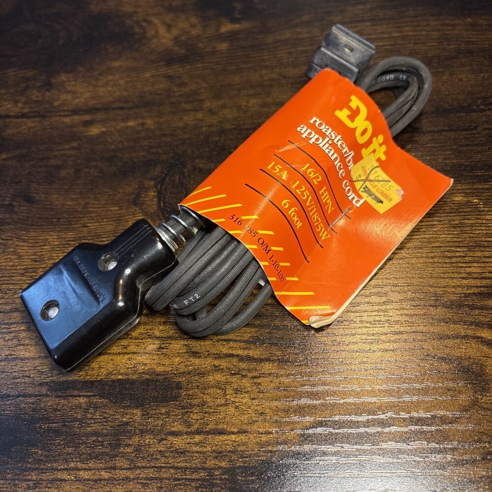 Do It Best Roaster/Broiler Extension Cord, 6 ft L, 15 A, 125 V, Black